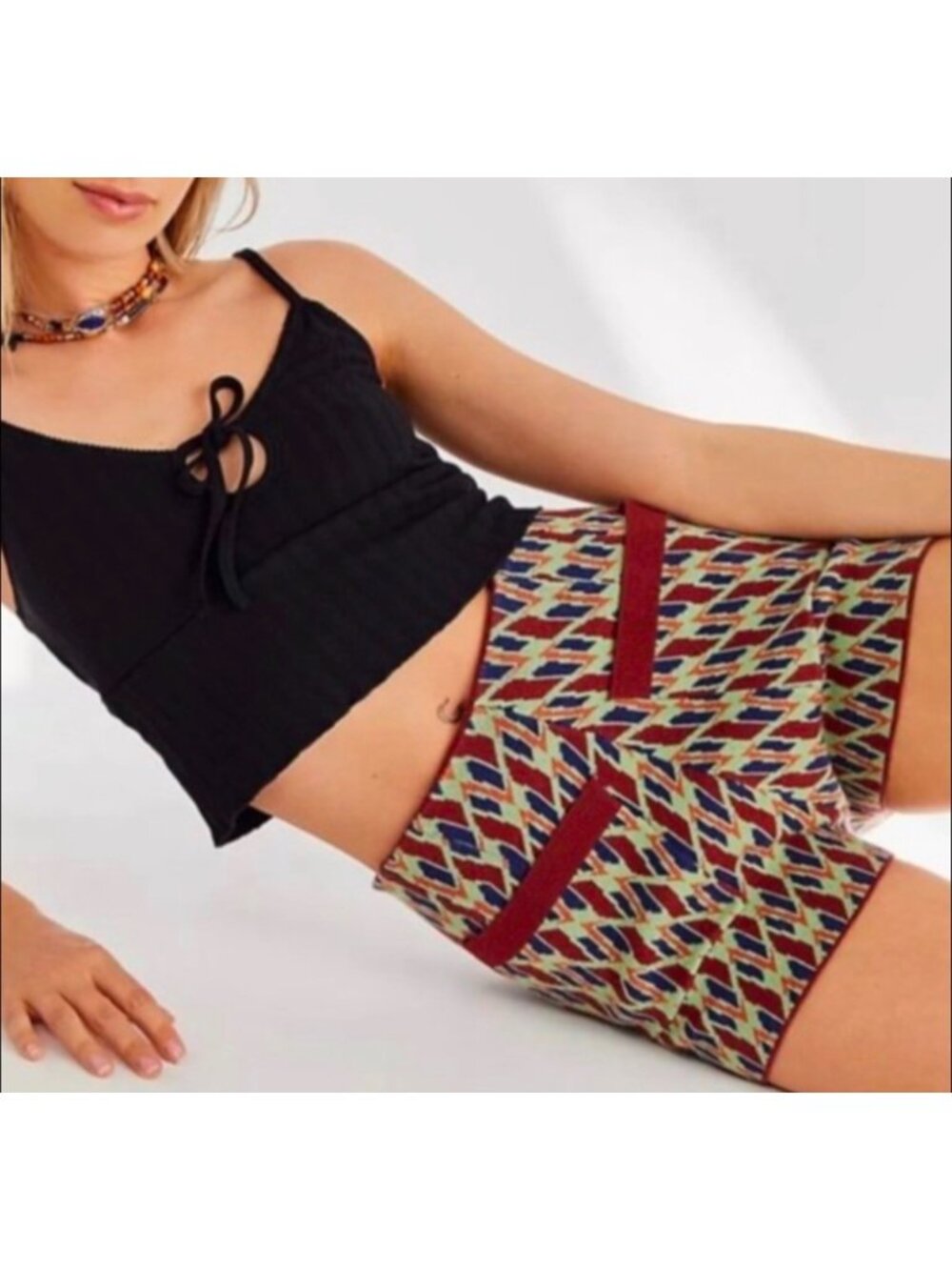 G-12. Free People Swit Micro Knot Shorts